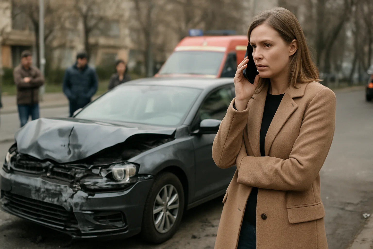Accident pe DN 67B, la Poiana Lacului: o femeie de 37 de ani, rănită