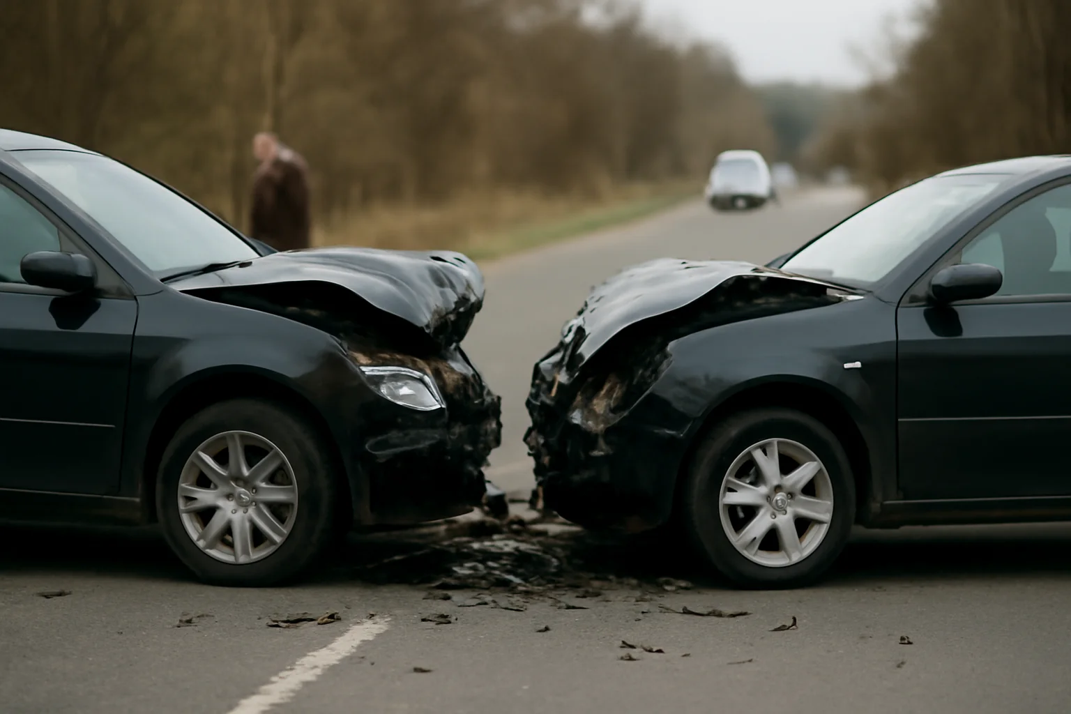 Accident pe DN 7 la Ștefănești: un șofer de 80 de ani, la spital