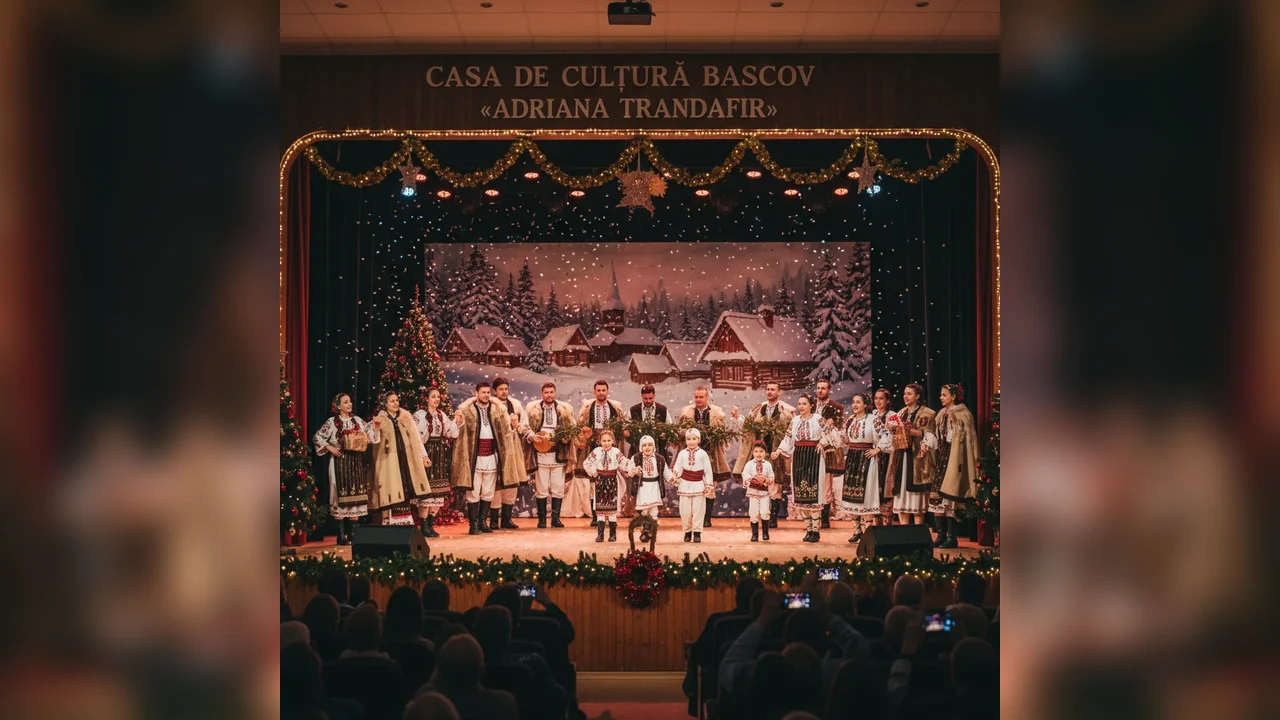 Casa de Cultură Bascov Adriana Trandafir prezintă un spectacol tradițional de Crăciun plin de emoție