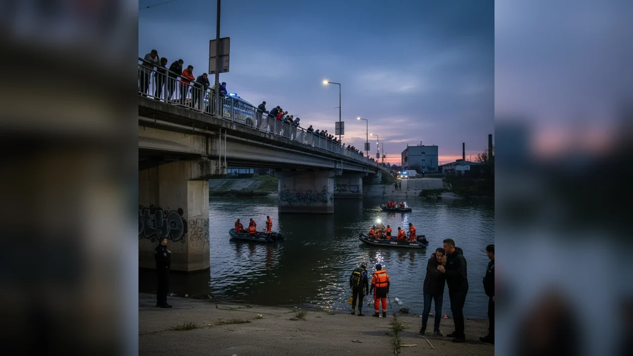 Căutări urgente în Pitești după un bărbat căzut în apă