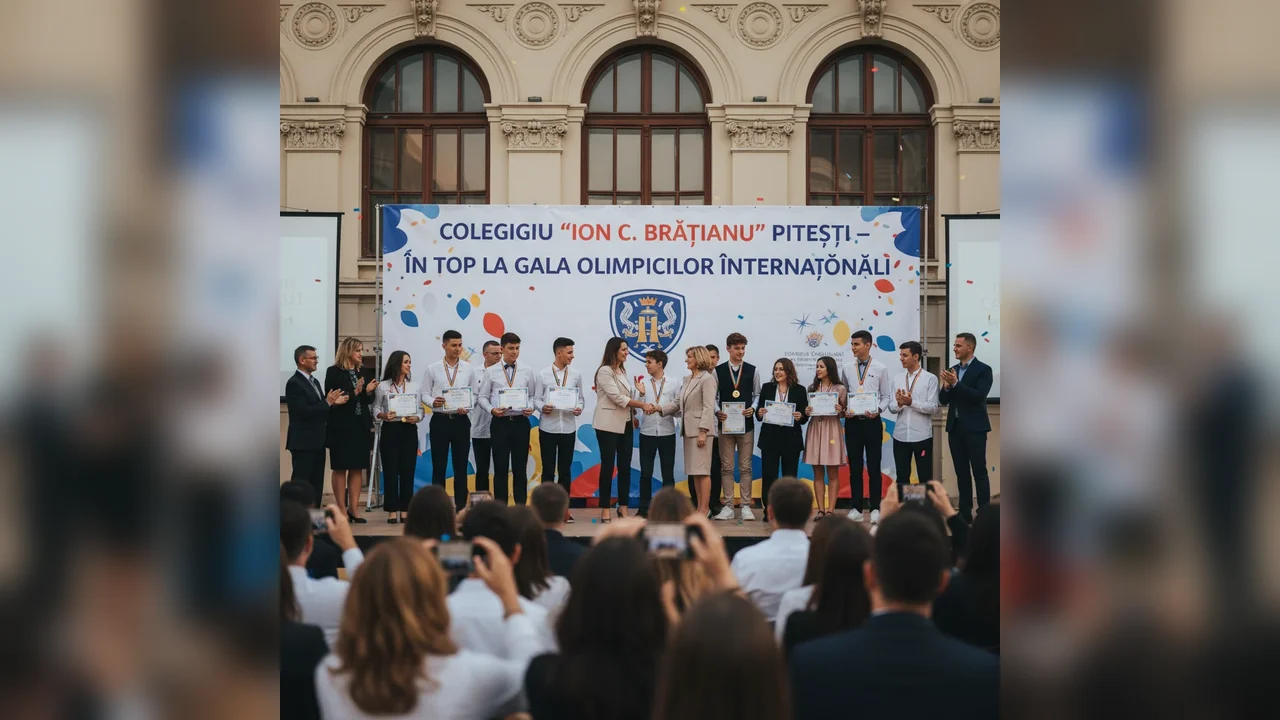 Colegiul Ion C. Brătianu din Pitești, premiat la Gala Olimpicilor Internaționali