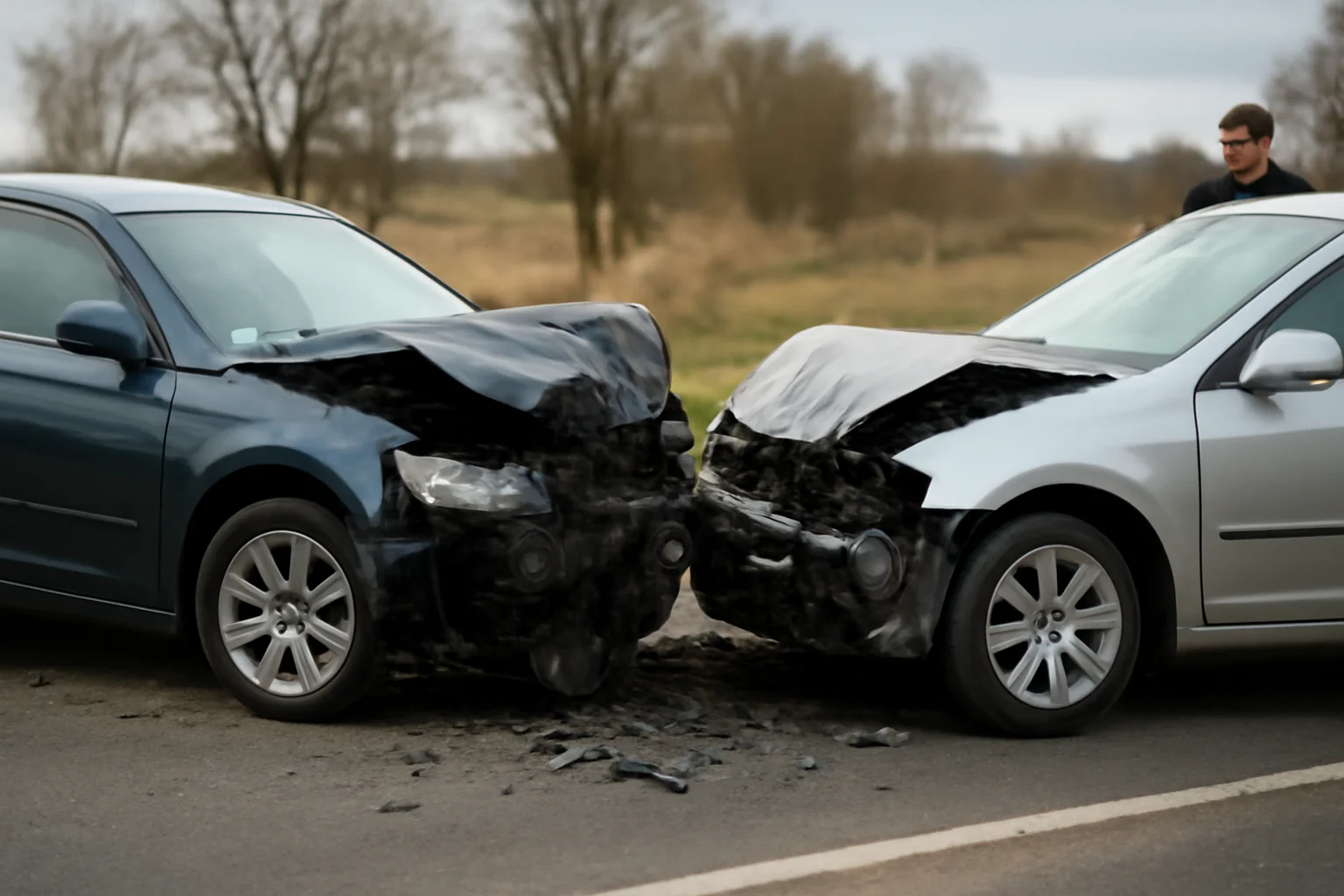 Coliziune violentă provocată de viteză excesivă