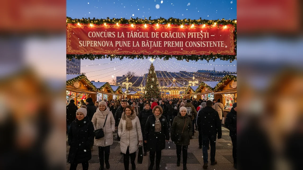 Concurs cu premii atractive la Târgul de Crăciun din Pitești, organizat de Supernova