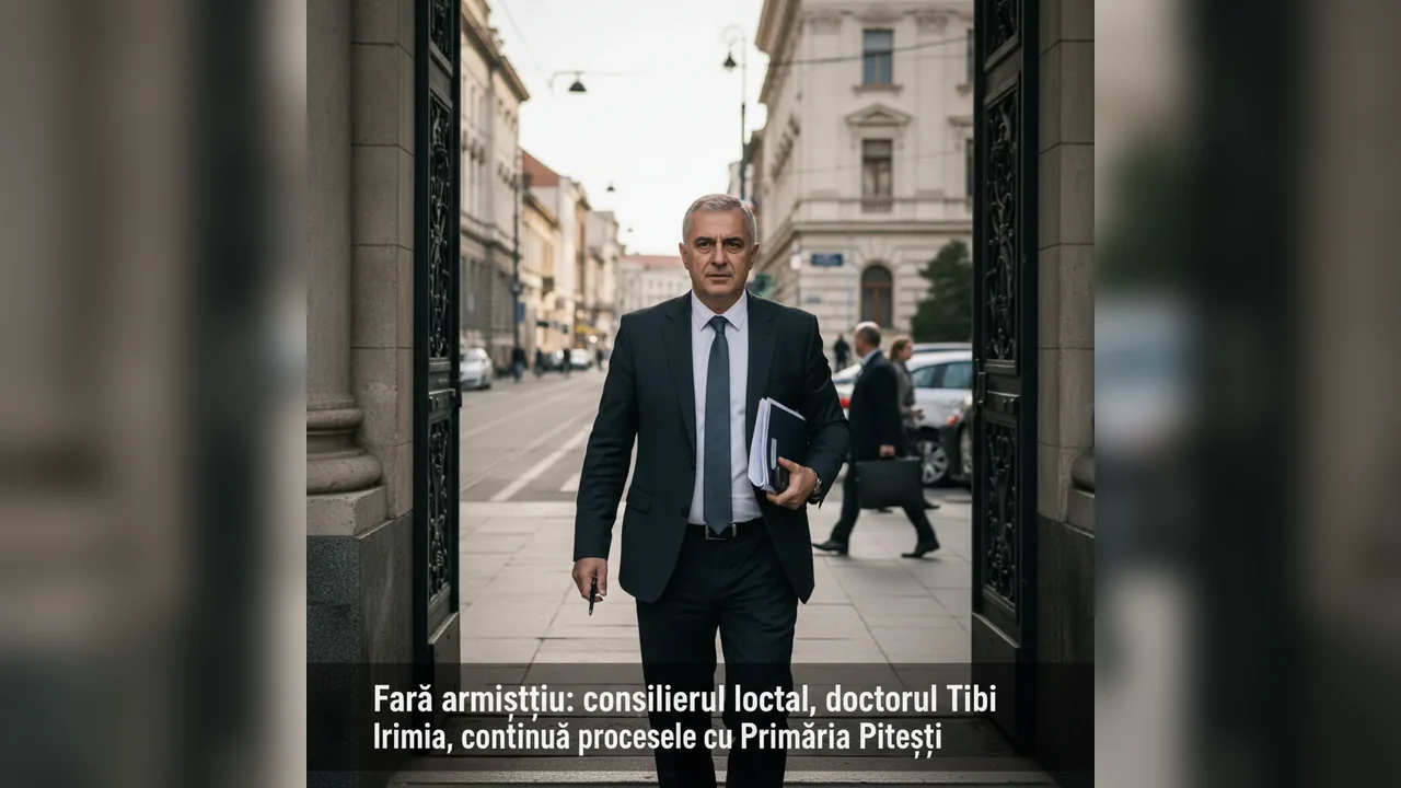 Consilierul local dr. Tibi Irimia continuă procesele împotriva Primăriei Pitești fără armistițiu