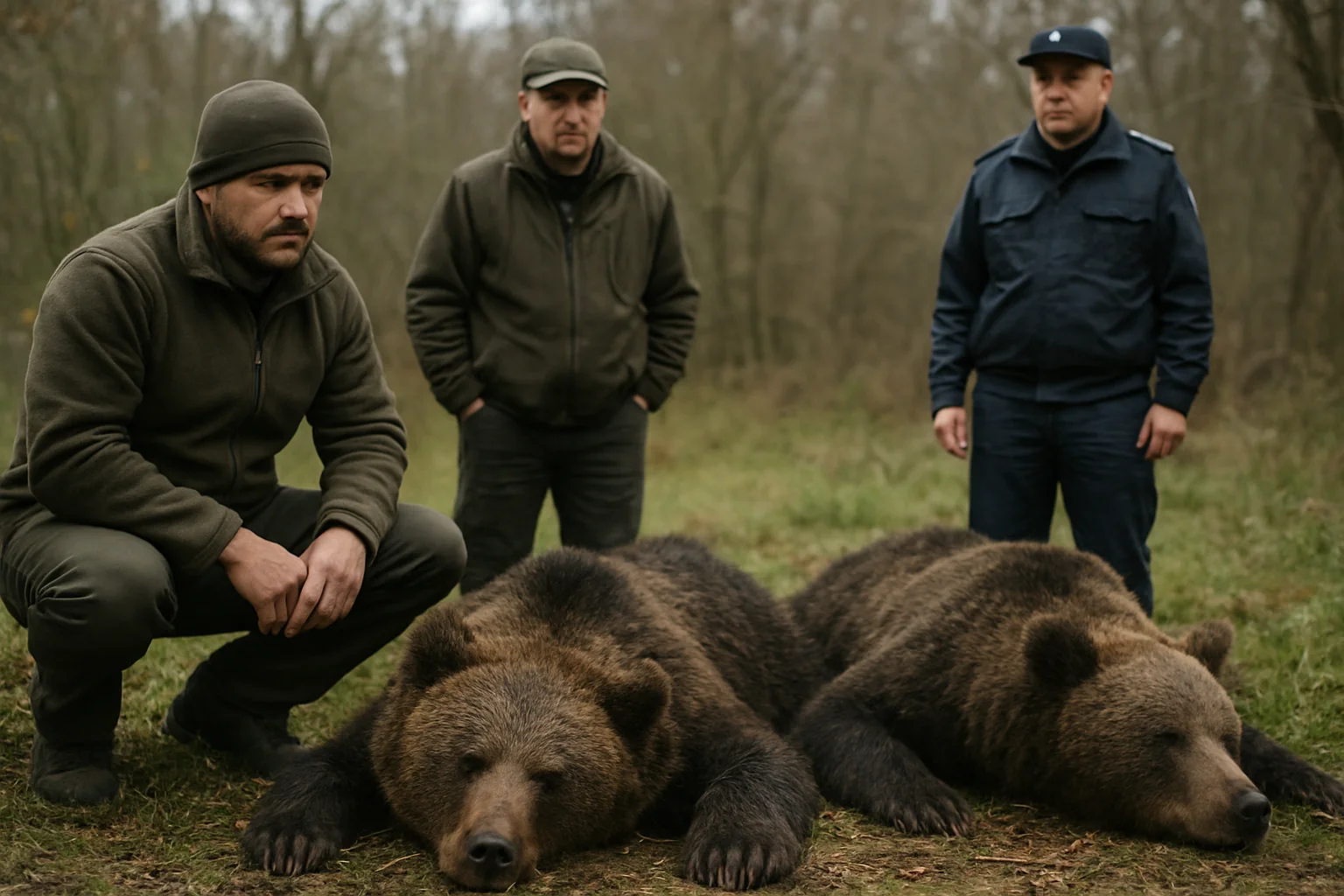 Doi urși împușcați în Argeș după ce au ajuns în localități