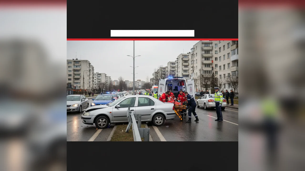 Femeie transportată de urgență la spital