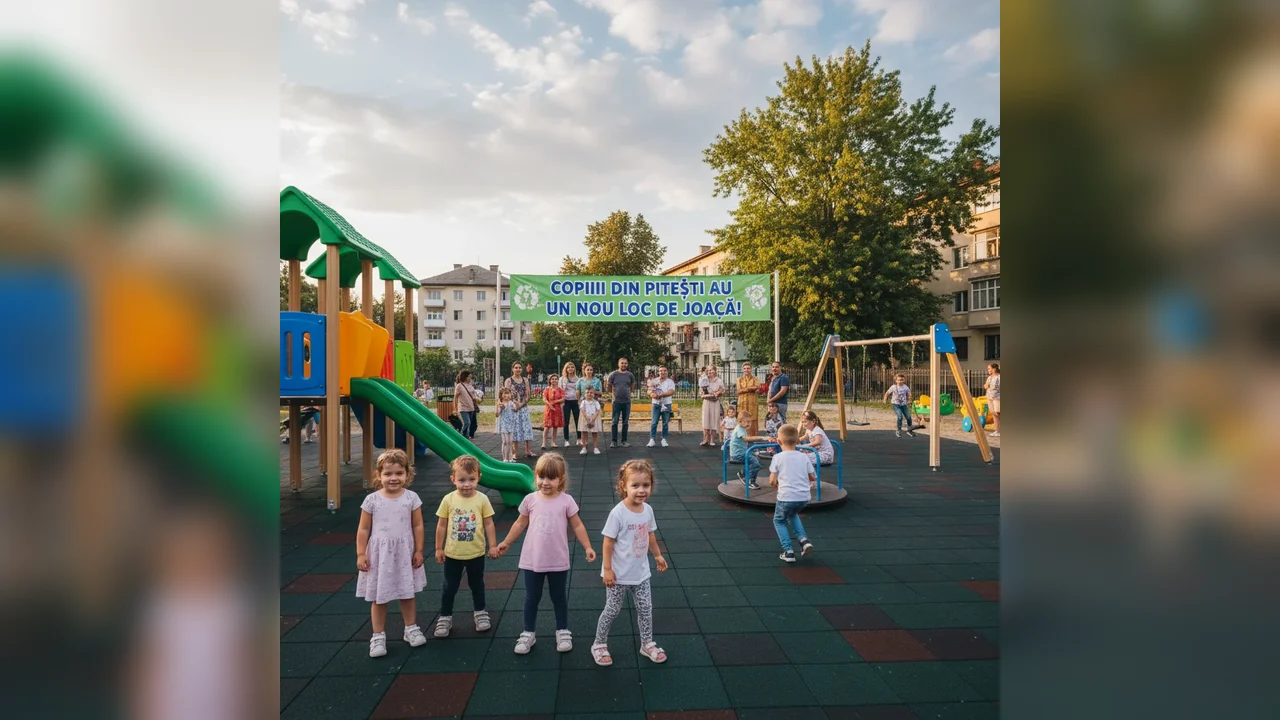 Inaugurare nou loc de joacă pentru copii
