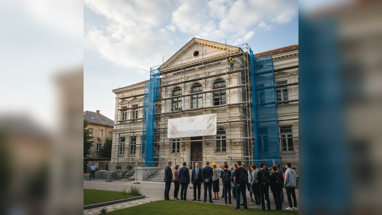 Încep lucrările de reabilitare la Colegiul Economic Maria Teiuleanu