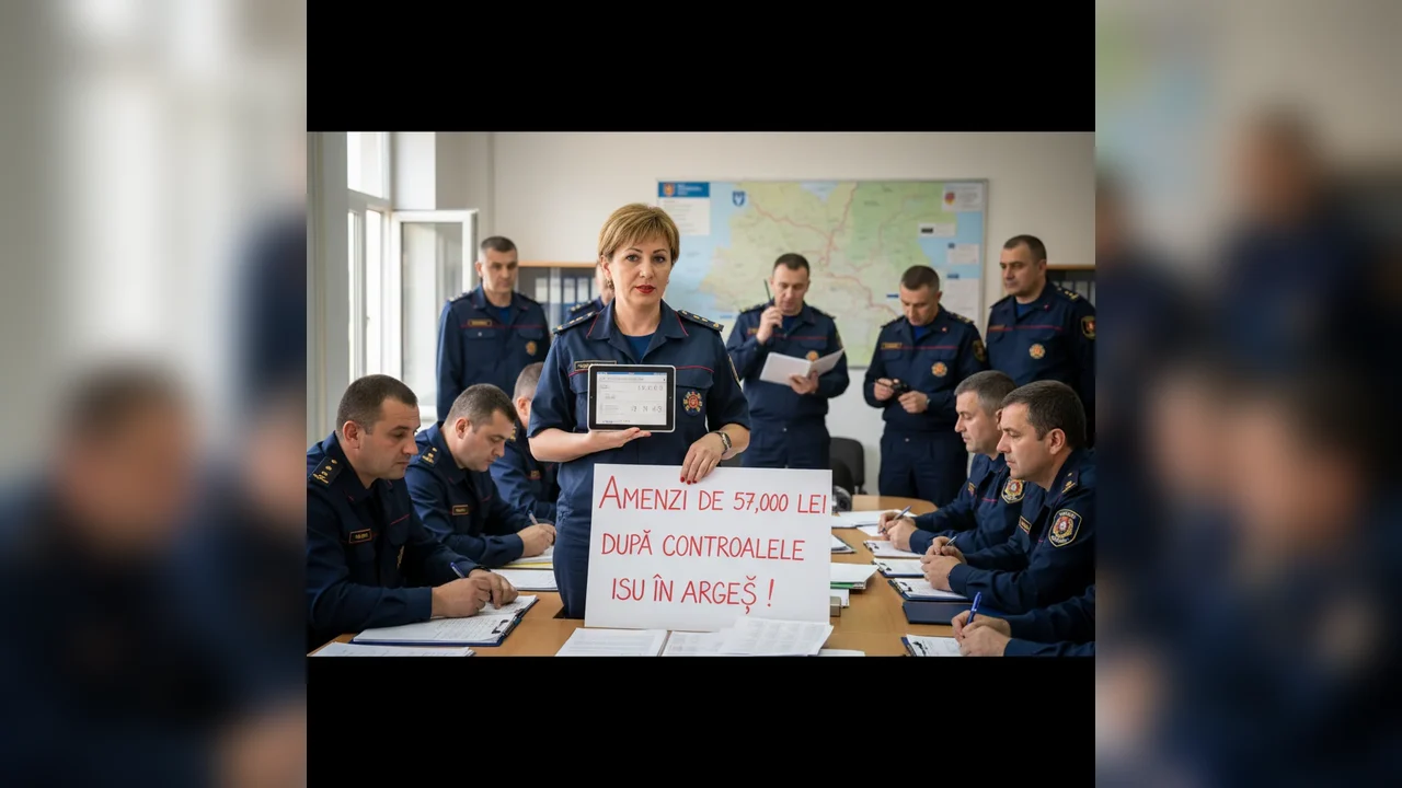 ISU Argeș a aplicat amenzi de 57.000 de lei în urma controalelor recente