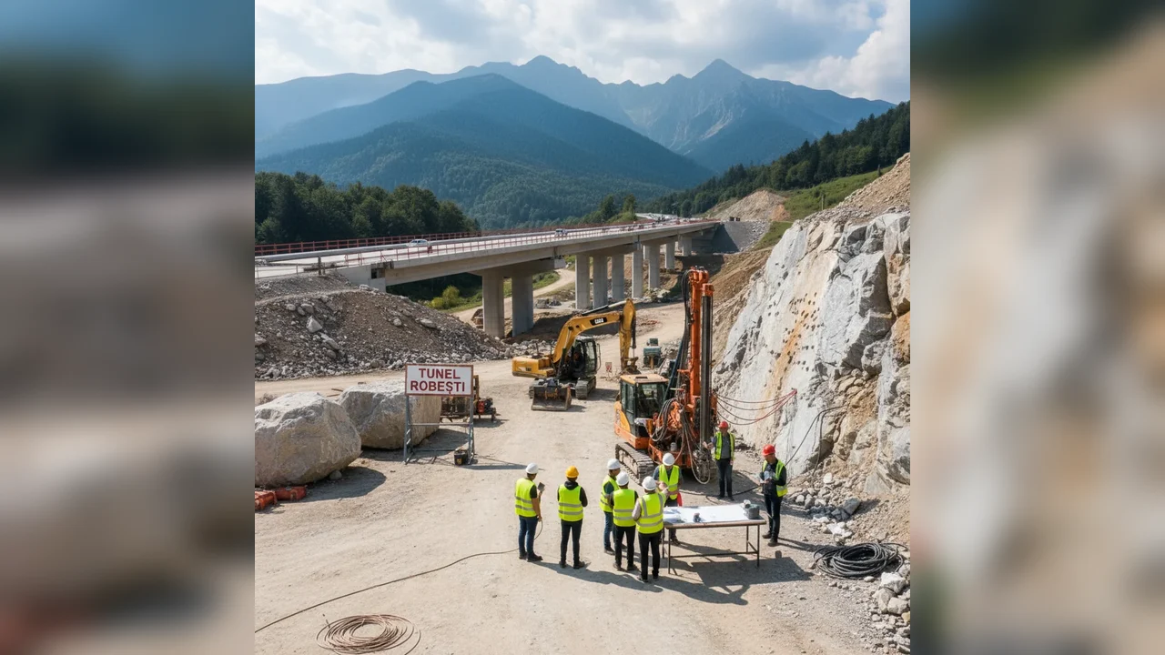 Lucrările la autostrada Sibiu–Pitești avansează: se pregătește dinamitarea tunelului Robești, cu impact direct pentru Pitești