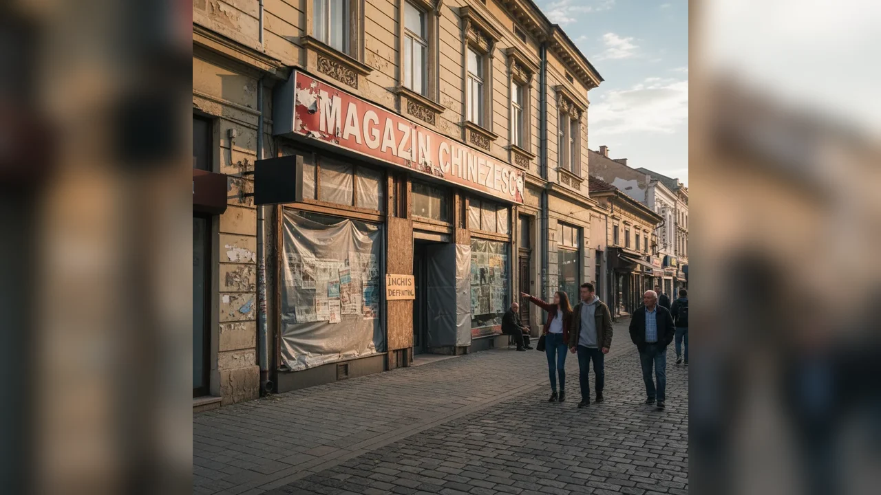 Magazinul chinezesc din centrul Piteștiului, închis definitiv în fostul spațiu Zara