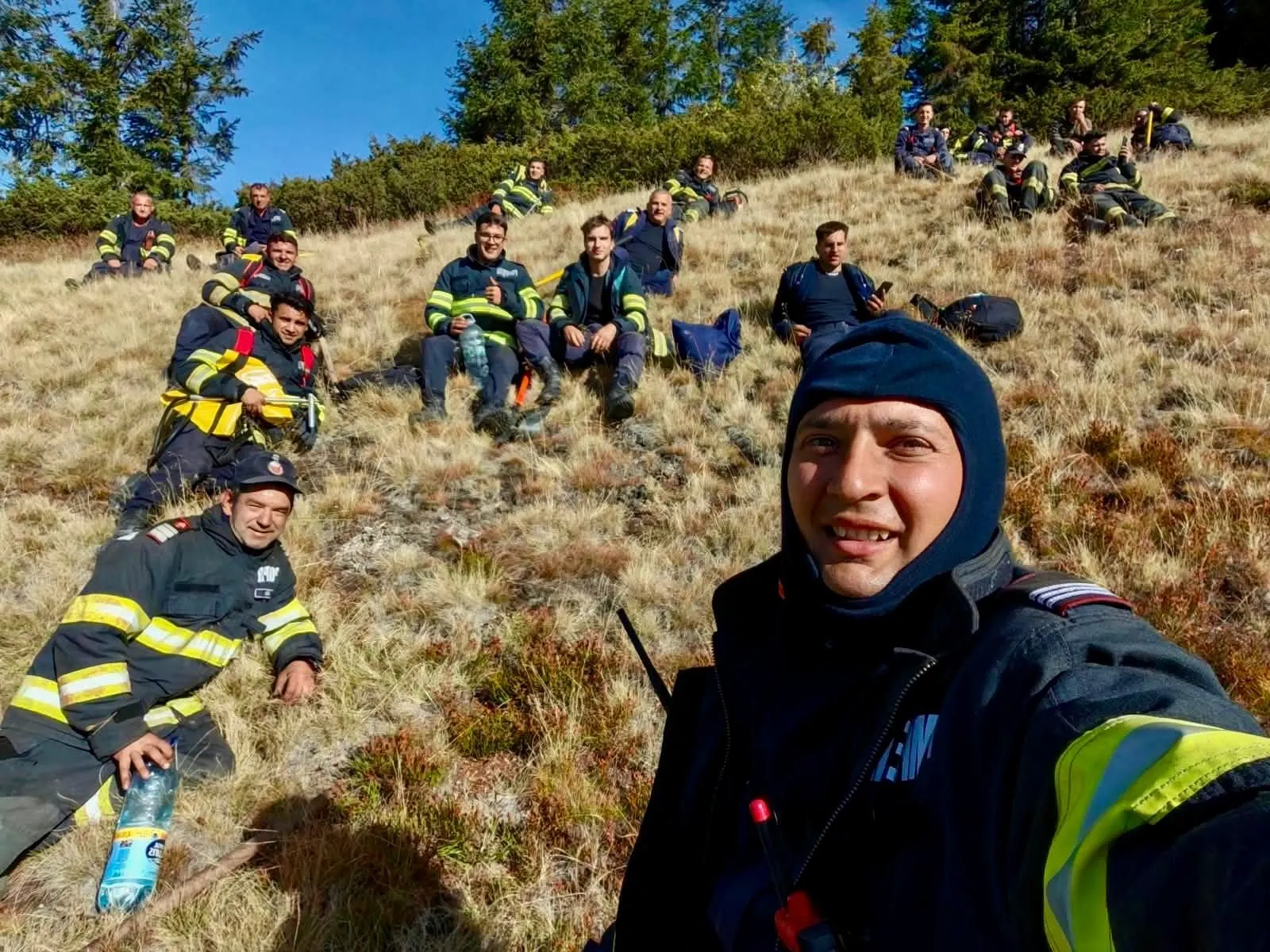 Nucșoara: incendiul de pe muntele Drăghina, lichidat după mai multe zile