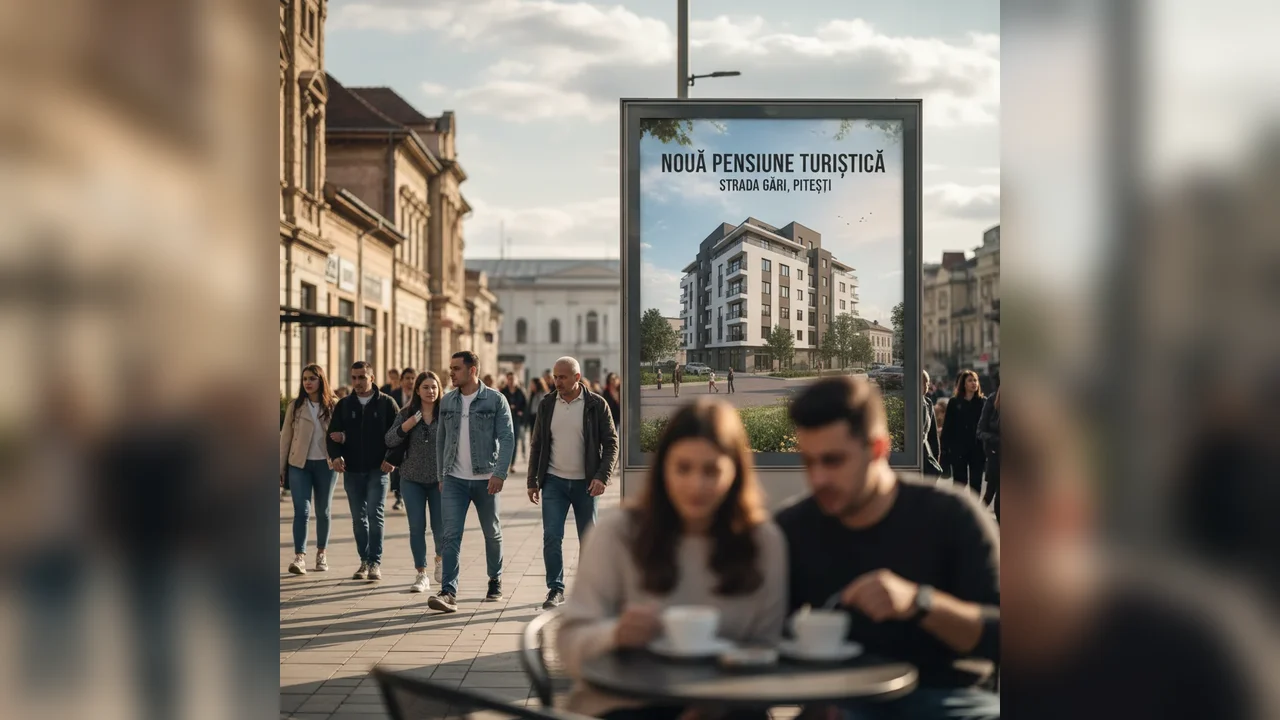 Pensiune turistică cu panouri fotovoltaice propusă pe strada Gării din Pitești