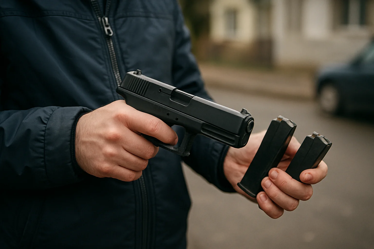 Pistol pierdut în Bascov: Alarmă falsă, verificări continuă