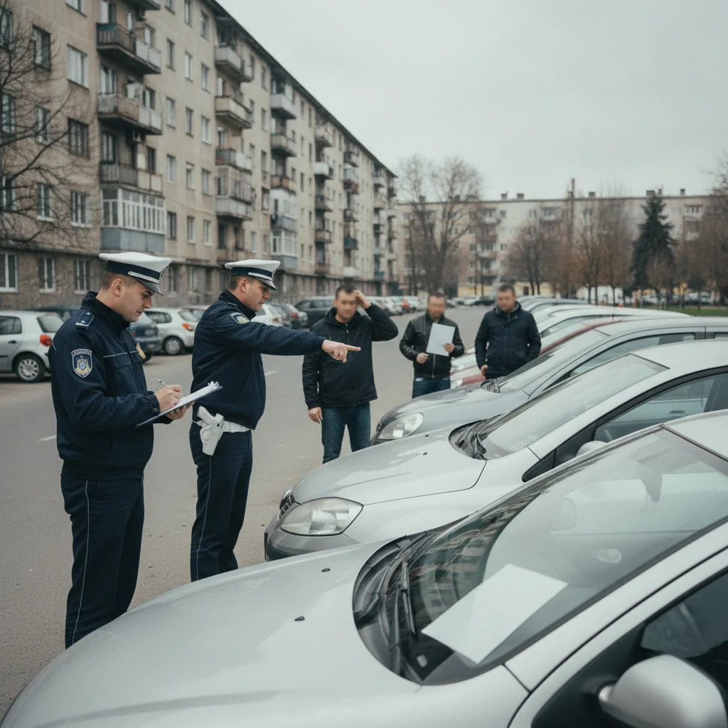 Pitești: 72 de amenzi pentru parcări de reședință în octombrie