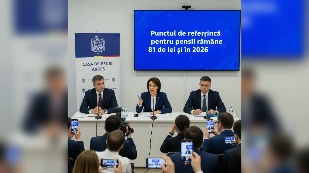 Pitești: Casa de Pensii Argeș anunță menținerea punctului de referință la 81 de lei în 2026