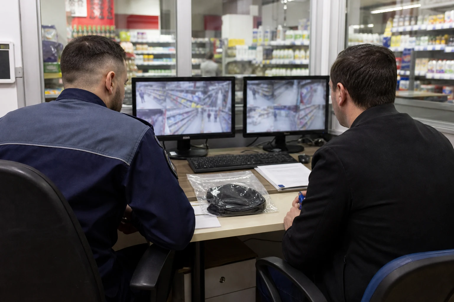 Pitești: doi bărbați reținuți pentru furturi din magazin și o borsetă