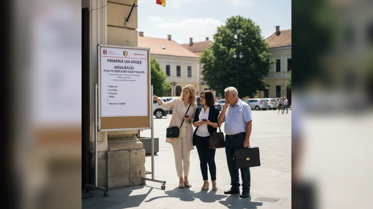 Primărie din Argeș anunță recrutare pe post permanent