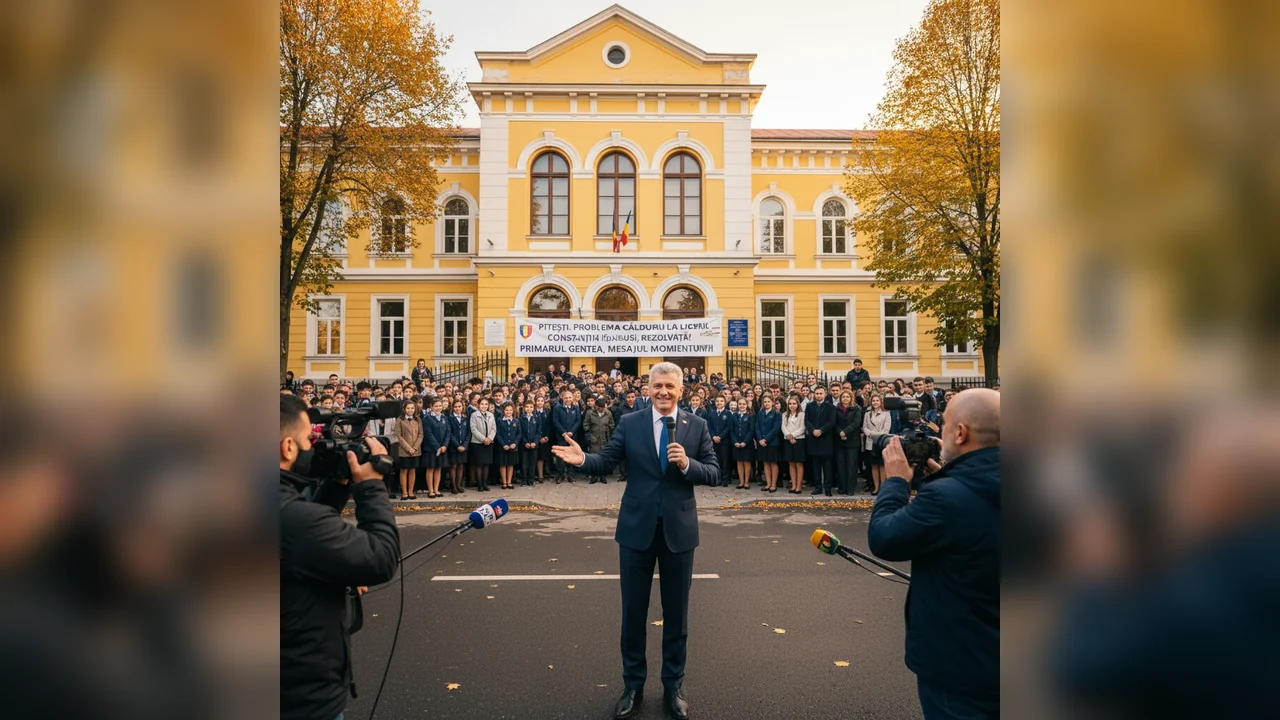 Problema încălzirii la Liceul Constantin Brâncuși a fost rezolvată – mesajul primarului Gentea