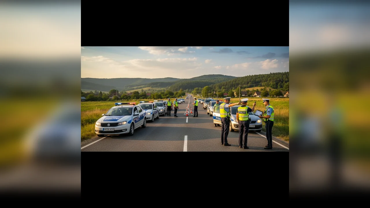 Razie de poliție în Argeș: controale extinse pe șoselele din Pitești și din județ