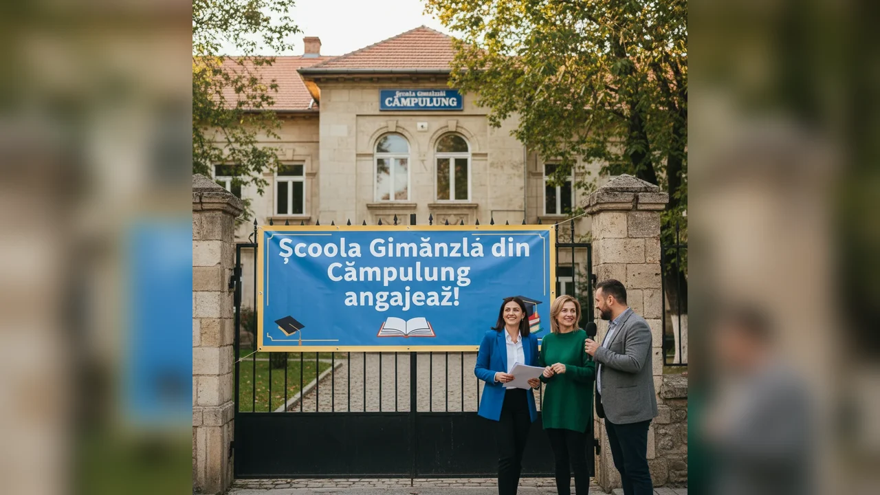 Școala Gimnazială din Câmpulung anunță posturi disponibile pentru angajare!