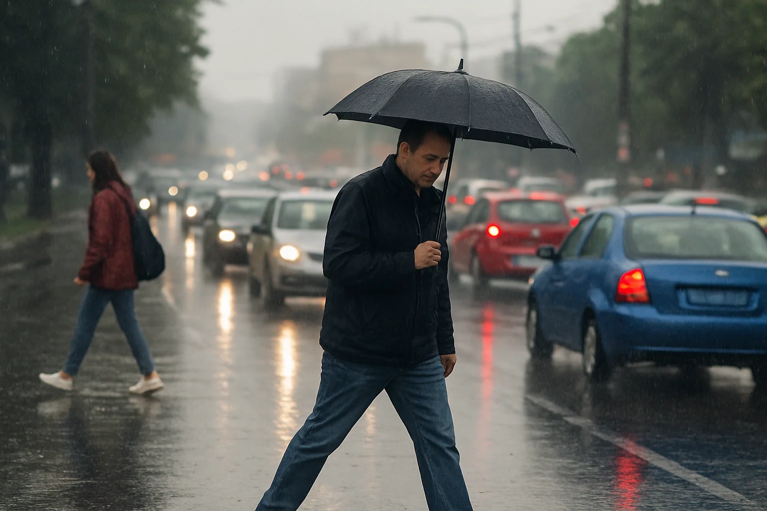 Situația traficului și condițiile meteo în Pitești, 25 mai 2026
