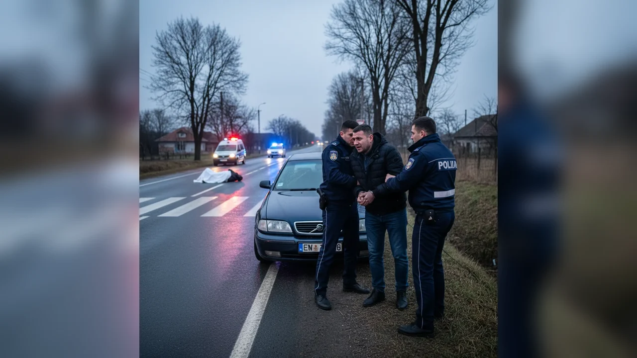 Șofer din București reținut la Pitești după un accident grav cu pieton pe DN 65B