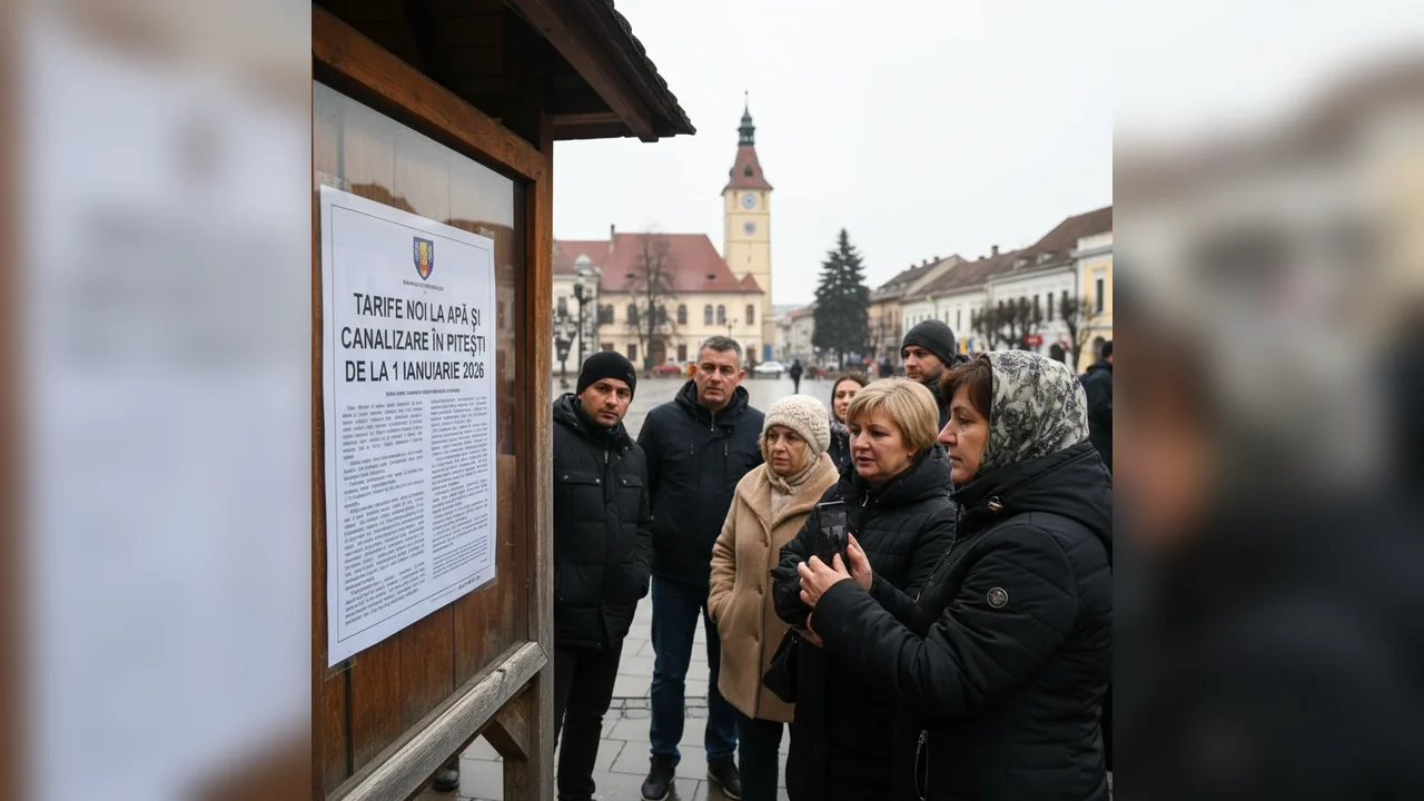 Tarife actualizate la apă și canalizare în Pitești de la 1 ianuarie 2026