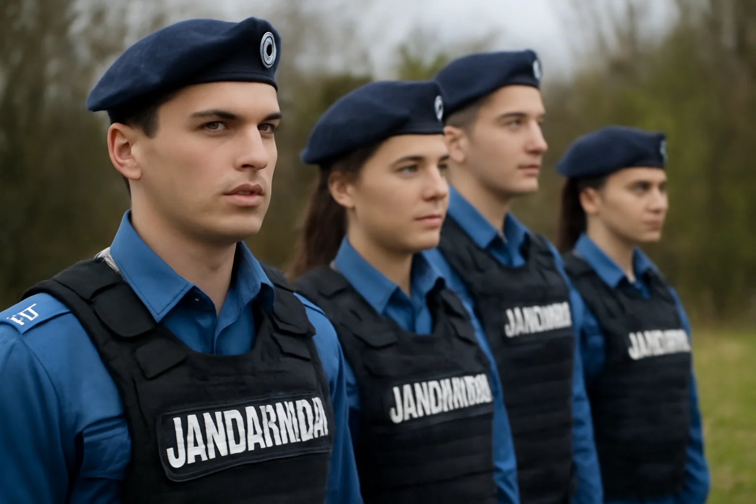 Viitori ofițeri jandarmi în stagiu de practică la Jandarmeria Argeș, la Pitești