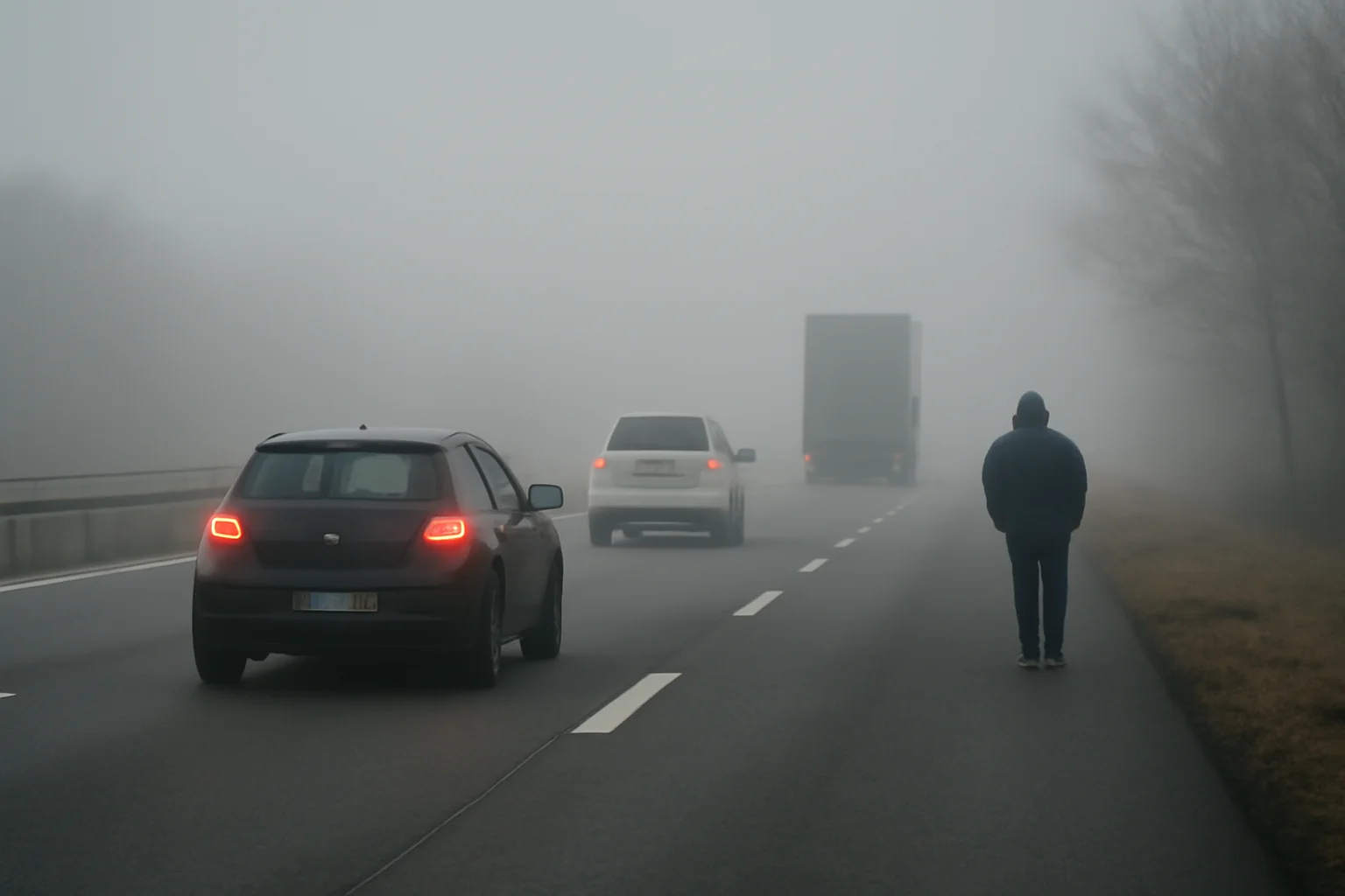 Vizibilitate redusă din cauza ceții pe Autostrada A1 București–Pitești, anunță INFOTRAFIC