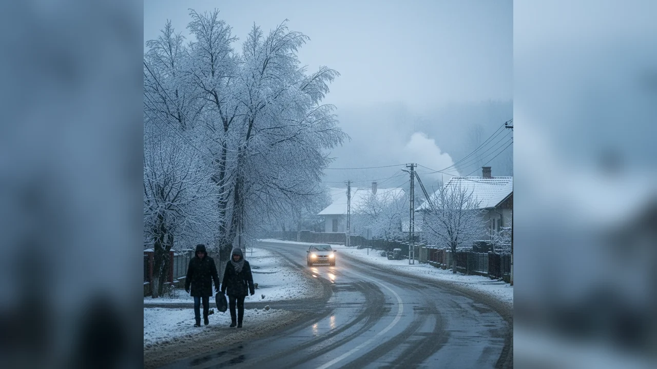 Vreme cu polei și precipitații la Pitești și în sudul țării pe 6 ianuarie