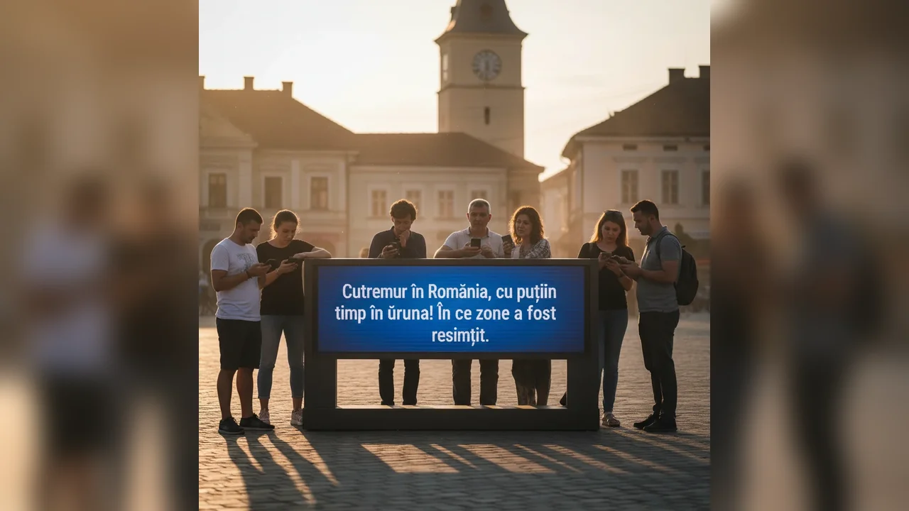 Zonele în care a fost resimțit în urmă cu puțin timp